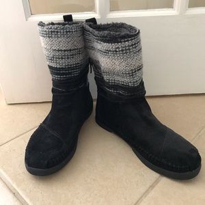 TOMS Nepal Jacquard Suede Boots